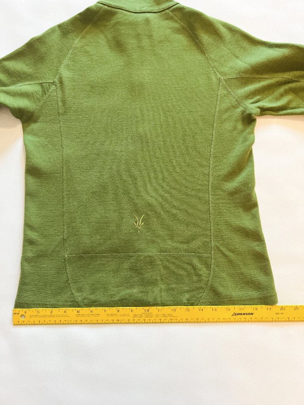 Ibex Women’s Large Green 100% Merino Wool Full Zip Jacket Made USA - Picture 13 of 14